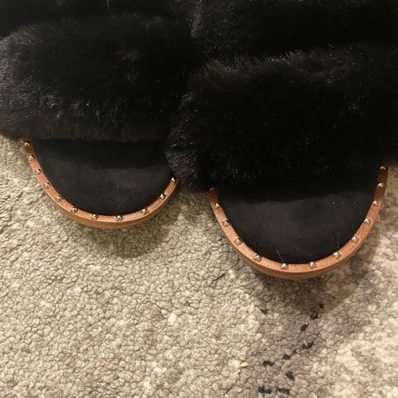 Steve Madden fur slides sandals size 8.5 NEW - Picture 4 of 5